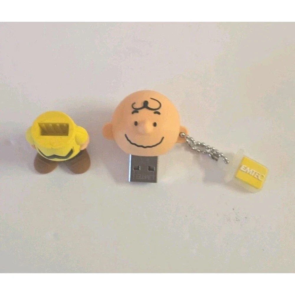 Peanuts EMTEC 8 GB Flash drive USB 2.0 Charlie Brown VGUC